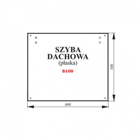 Szyba dachowa (brÄ…zowa) ciÄ…gnikÃ³w MF, serie 4200, 4300