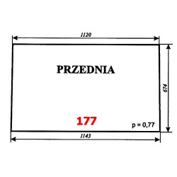Szyba przednia C-330 kabina...